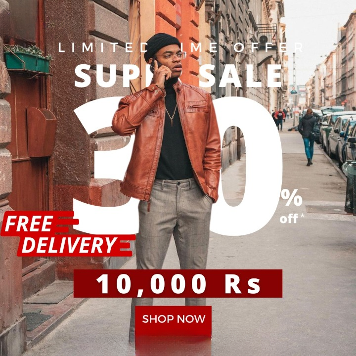 Men’s Premium Distressed Leather Jacket
