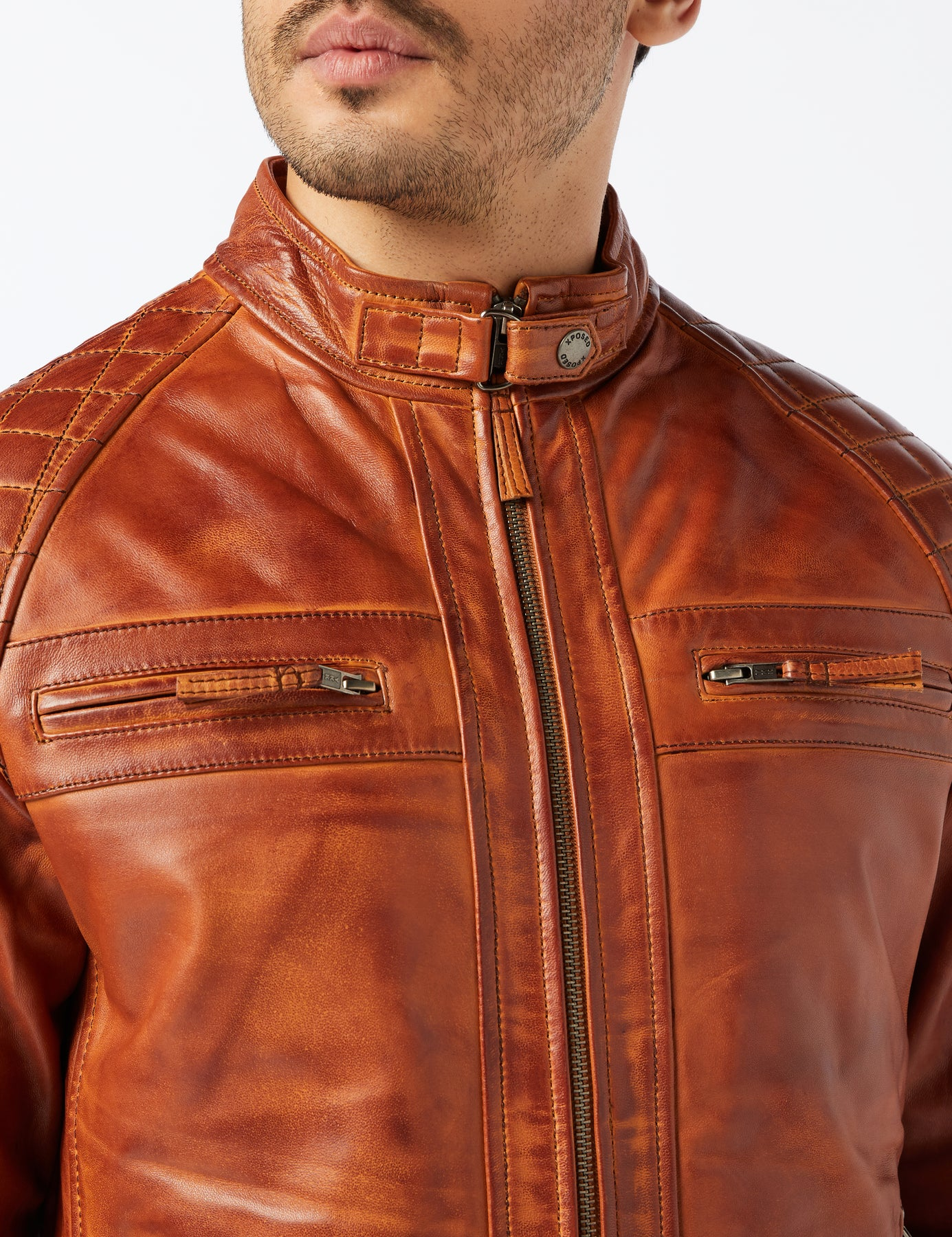 Men’s Premium Distressed Leather Jacket
