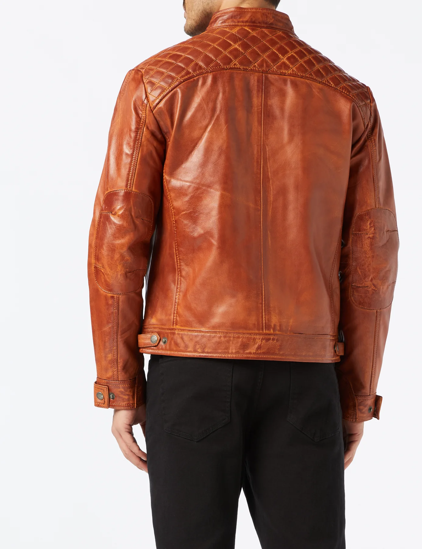 Men’s Premium Distressed Leather Jacket

